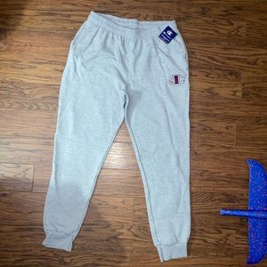 NWT Men’s Champion Fleece Joggers/Sweatpants Oxford Gray (Size: XL)